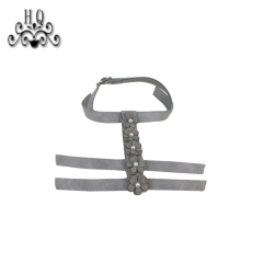 Hot new laser spot hot drill hand sewing bead nail bead lady sandal upper semi-finished wholesale processing customization