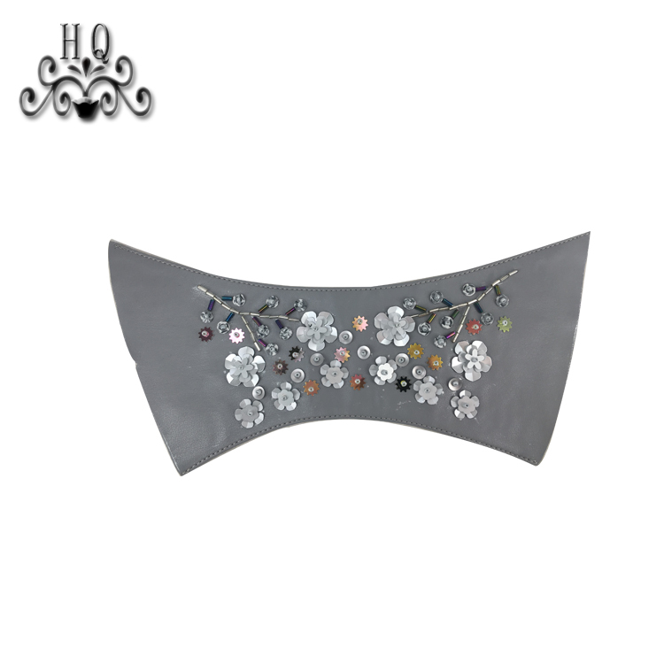 Hot new laser spot hot drill hand sewing bead nail bead lady sandal upper semi-finished wholesale processing customization