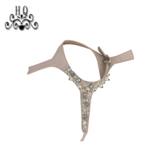 Hot new laser spot hot drill hand sewing bead nail bead lady sandal upper semi-finished wholesale processing customization