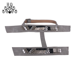 Hot new laser spot hot drill hand sewing bead nail bead lady sandal upper semi-finished wholesale processing customization