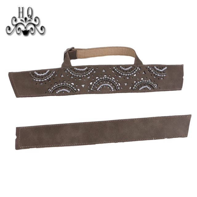 Hot new laser spot hot drill hand sewing bead nail bead lady sandal upper semi-finished wholesale processing customization