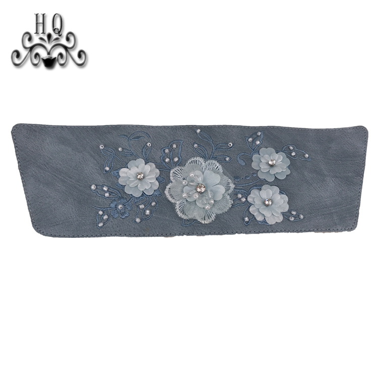 New embroidery rope embroidery sequin embroidery beaded sewing beads female fashion slippers shoe upper accessories manufacturers processing custom