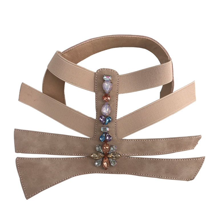 New embroidery rope embroidery sequin embroidery beaded sewing beads female fashion slippers shoe upper accessories manufacturers processing custom