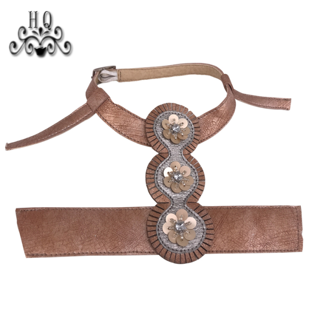 New embroidery rope embroidery sequin embroidery beaded sewing beads female fashion slippers shoe upper accessories manufacturers processing custom