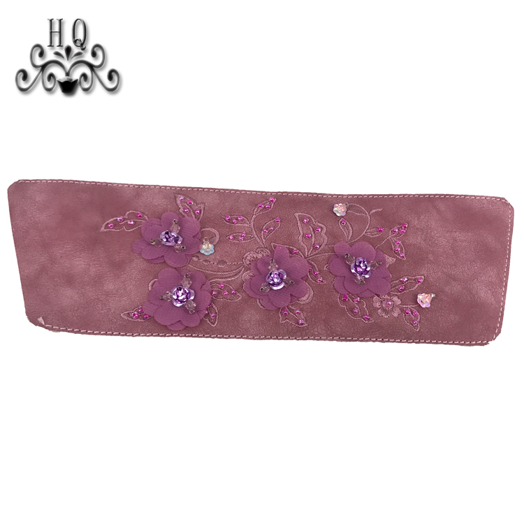 New embroidery rope embroidery sequin embroidery beaded sewing beads female fashion slippers shoe upper accessories manufacturers processing custom
