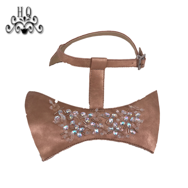 Sample processing custom new laser chain hot drill weaving process fashion diamond inlaid shoe slippers women sandals semi-finished