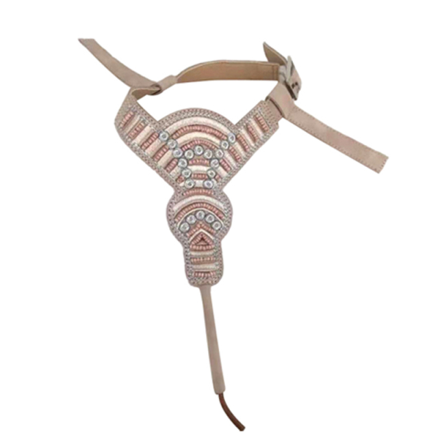 New flannelette shoe upper embroidery rope embroidery beaded sewing slippers semi-finished products to sample processing custom