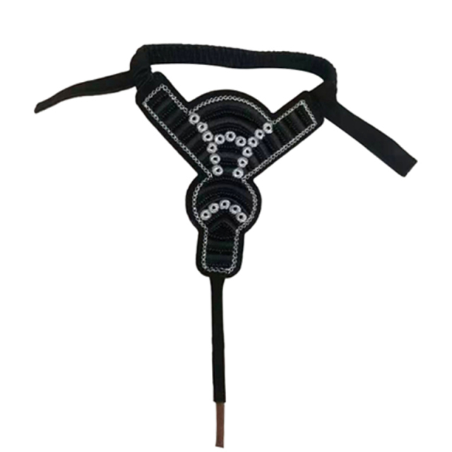 New flannelette shoe upper embroidery rope embroidery beaded sewing slippers semi-finished products to sample processing custom