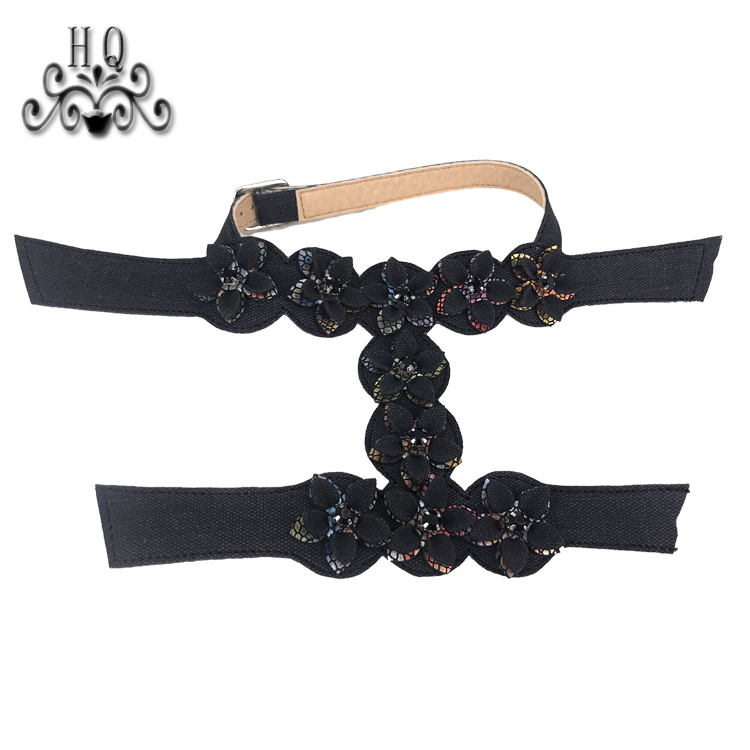 Sample processing custom new laser chain hot drill weaving process fashion diamond inlaid shoe slippers women sandals semi-finished