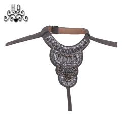 New flannelette shoe upper embroidery rope embroidery beaded sewing slippers semi-finished products to sample processing custom