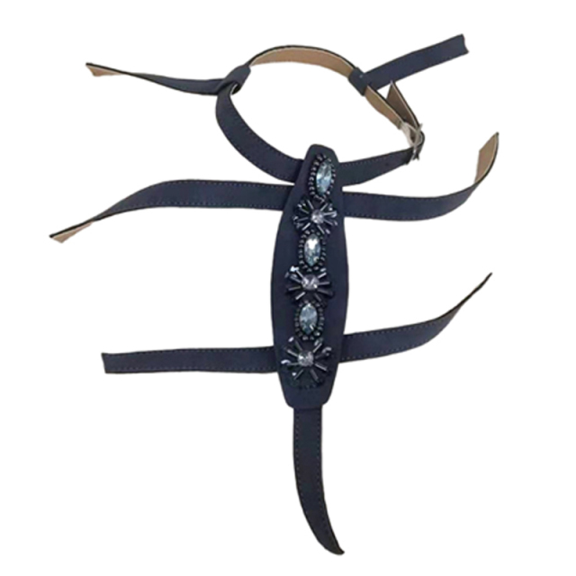 New hot-selling beaded stitched beads women's shoes upper semi-finished slippers shoe material to sample processing custom