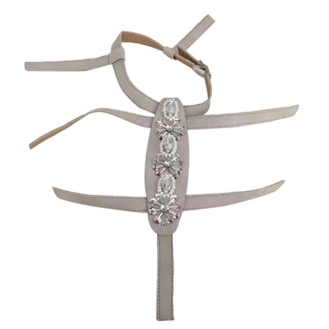 New hot-selling beaded stitched beads women's shoes upper semi-finished slippers shoe material to sample processing custom