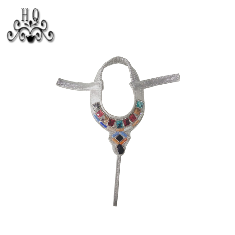Hot new laser hot drilling nail hand woven jewelry women sandals upper semi-finished wholesale processing customization