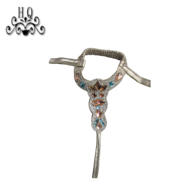 Hot new laser hot drilling nail hand woven jewelry women sandals upper semi-finished wholesale processing customization