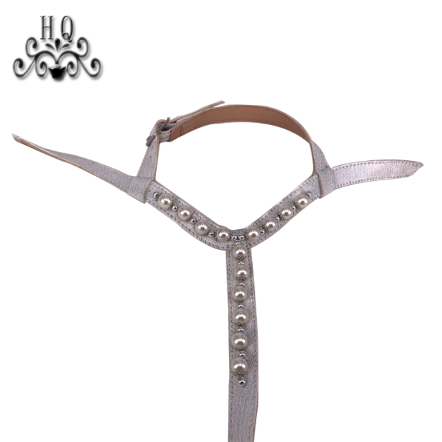Hot new laser hot drilling nail hand woven jewelry women sandals upper semi-finished wholesale processing customization