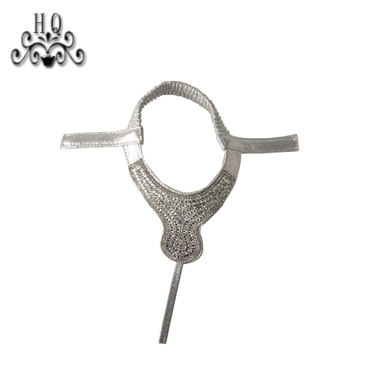 Hot new laser hot drilling nail hand woven jewelry women sandals upper semi-finished wholesale processing customization