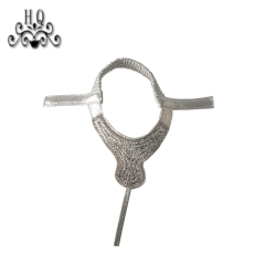 Hot new laser hot drilling nail hand woven jewelry women sandals upper semi-finished wholesale processing customization