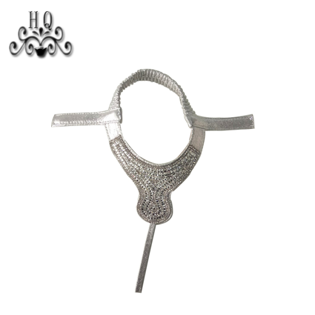 Hot new laser hot drilling nail hand woven jewelry women sandals upper semi-finished wholesale processing customization