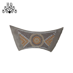 Hot new laser hot drilling nail hand woven jewelry women sandals upper semi-finished wholesale processing customization