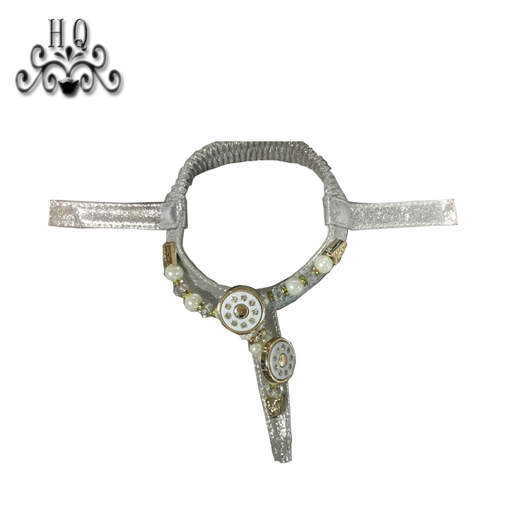 Hot new laser hot drilling nail hand woven jewelry women sandals upper semi-finished wholesale processing customization