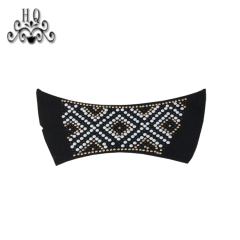 Hot new laser hot drilling nail hand woven jewelry women sandals upper semi-finished wholesale processing customization