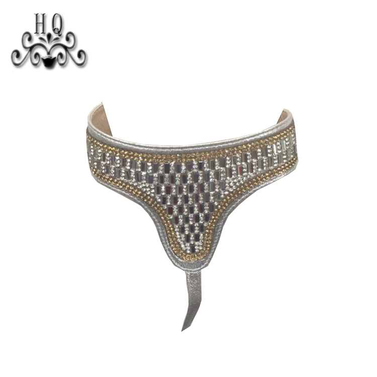 Hot new laser hot drilling nail hand woven jewelry women sandals upper semi-finished wholesale processing customization