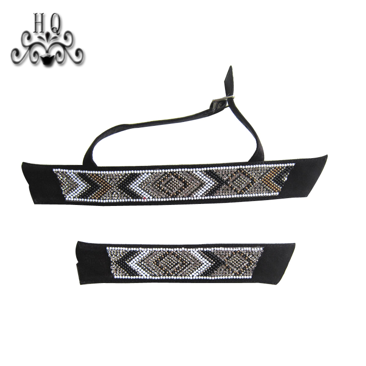 Hot new laser spot hot diamond jewelry women sandals upper semi-finished wholesale processing customization