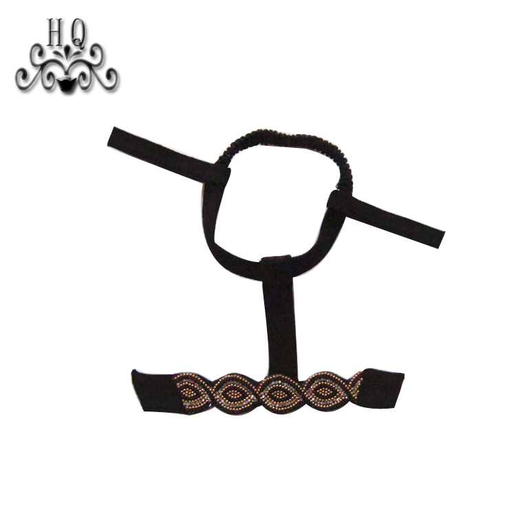 Hot new laser spot hot diamond jewelry women sandals upper semi-finished wholesale processing customization