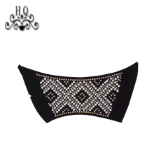 Hot new laser hot drilling nail hand woven jewelry women sandals upper semi-finished wholesale processing customization