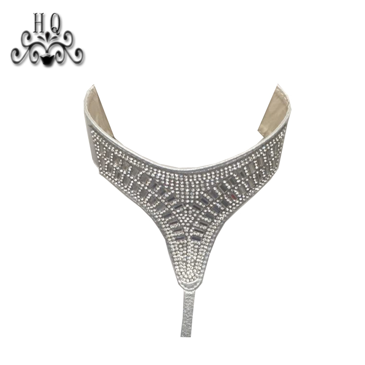 Hot new laser hot drilling nail hand woven jewelry women sandals upper semi-finished wholesale processing customization