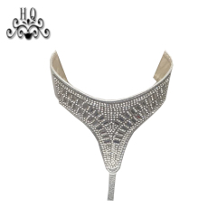 Hot new laser hot drilling nail hand woven jewelry women sandals upper semi-finished wholesale processing customization