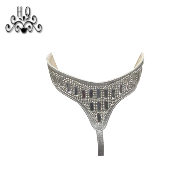 Hot new laser hot drilling nail hand woven jewelry women sandals upper semi-finished wholesale processing customization