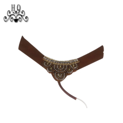 Hot new laser hot drilling nail hand woven jewelry women sandals upper semi-finished wholesale processing customization