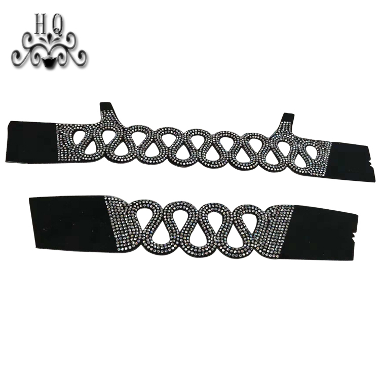 Hot new laser spot hot diamond jewelry women sandals upper semi-finished wholesale processing customization