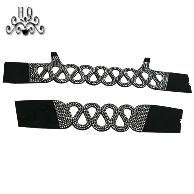 Hot new laser spot hot diamond jewelry women sandals upper semi-finished wholesale processing customization