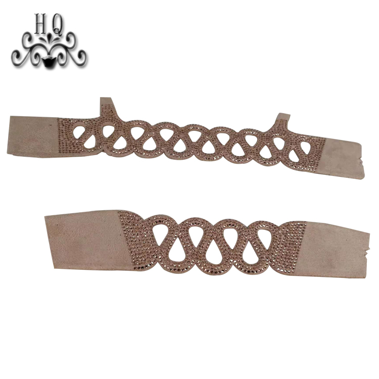 Hot new laser spot hot diamond jewelry women sandals upper semi-finished wholesale processing customization
