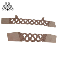 Hot new laser spot hot diamond jewelry women sandals upper semi-finished wholesale processing customization