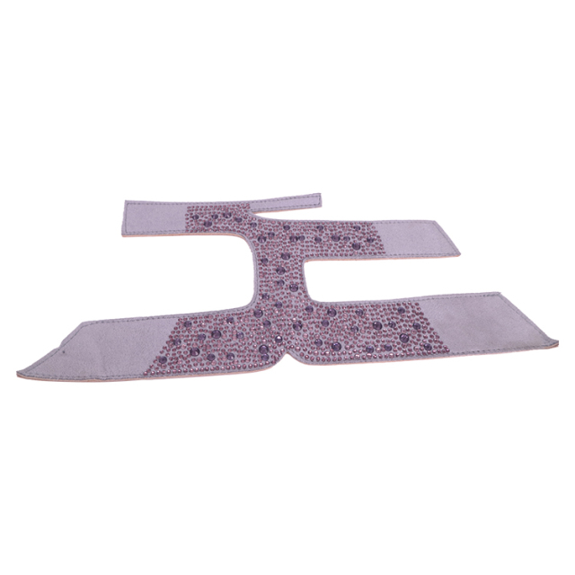 Eu hot hand custom women's sandal flannelette laser drilling shoe upper semi-finished wholesale