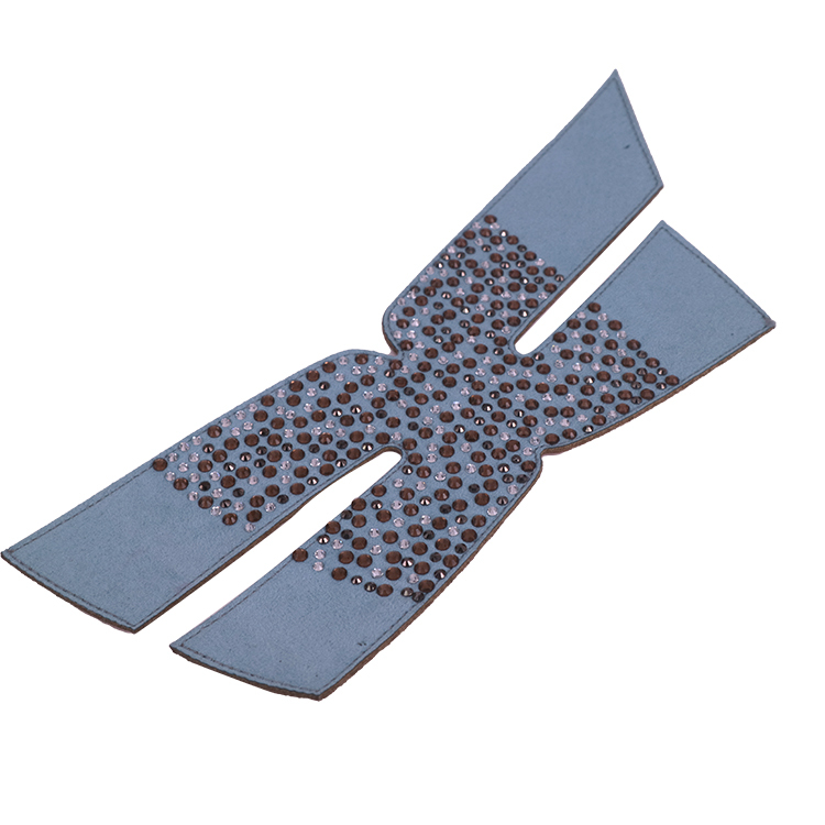 Vamp semi-finished laser semi-circular ironing piece women's shoe sandal vamp drilling sandal surface processing customization