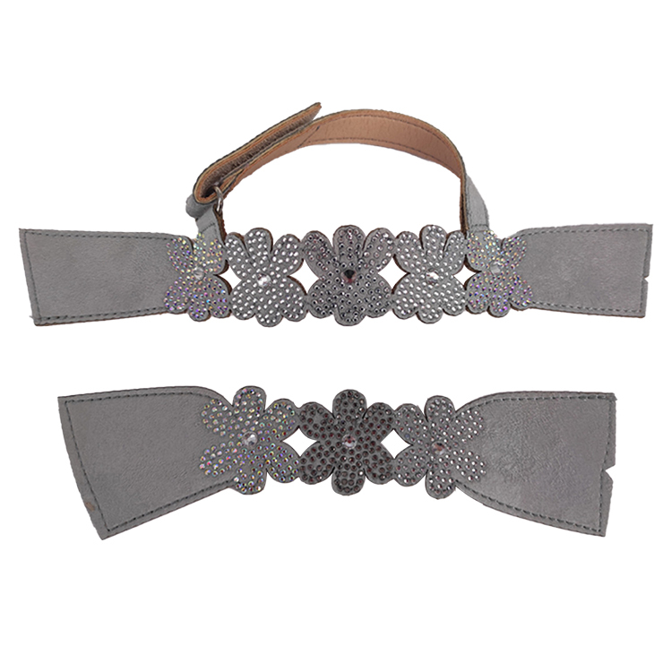 Hot new laser spot hot diamond jewelry women sandals children's upper semi-finished wholesale processing customization