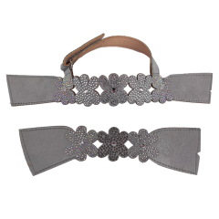 Hot new laser spot hot diamond jewelry women sandals children's upper semi-finished wholesale processing customization