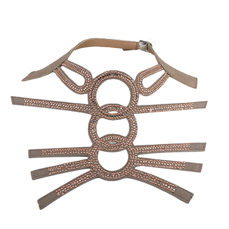 2021 New laser hot drilling sewing bead sandals female chain flannelette shoe upper semi-finished products from manufacturers to sample processing custom