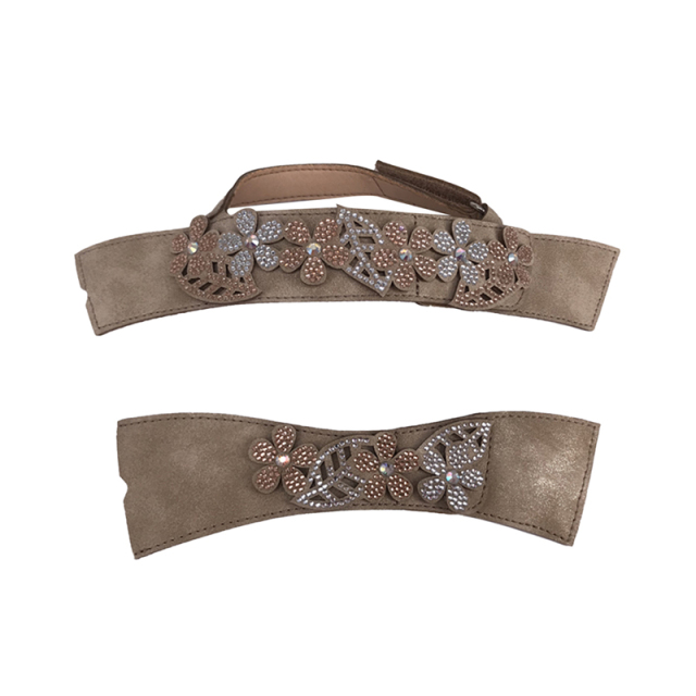 Hot new laser spot hot diamond jewelry women sandals children's upper semi-finished wholesale processing customization