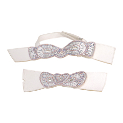 Hot new girl wind laser hose hot diamond jewelry women sandals upper semi-finished wholesale processing customization