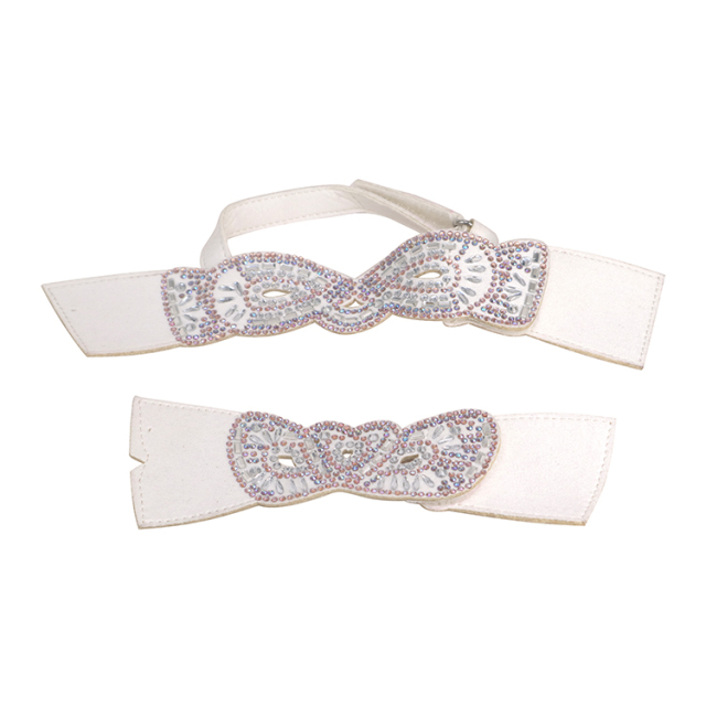 Hot new girl wind laser hose hot diamond jewelry women sandals upper semi-finished wholesale processing customization