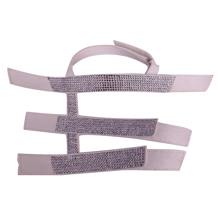 Hot new girl wind laser hose hot diamond jewelry women sandals upper semi-finished wholesale processing customization