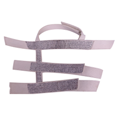 Hot new girl wind laser hose hot diamond jewelry women sandals upper semi-finished wholesale processing customization