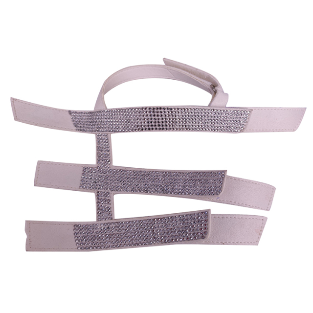 Hot new girl wind laser hose hot diamond jewelry women sandals upper semi-finished wholesale processing customization