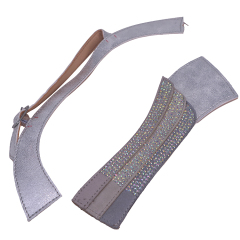 Hot new girl wind laser hose hot diamond jewelry women sandals upper semi-finished wholesale processing customization