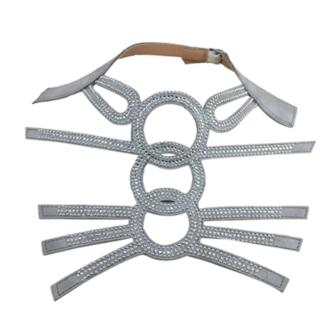 2021 New laser hot drilling sewing bead sandals female chain flannelette shoe upper semi-finished products from manufacturers to sample processing custom